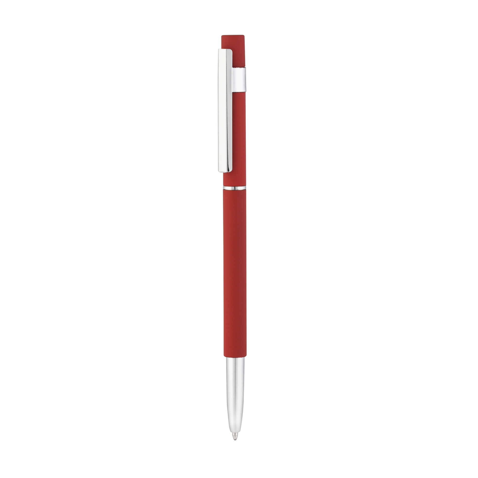Ручка шариковая "Star", покрытие soft touch, красный, металл в покрытии softtouch