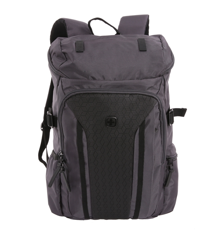 Рюкзак WENGER 15'', серый / чёрный, полиэстер 900D/ М2 добби, 29х15х47 см, 20 л, серый