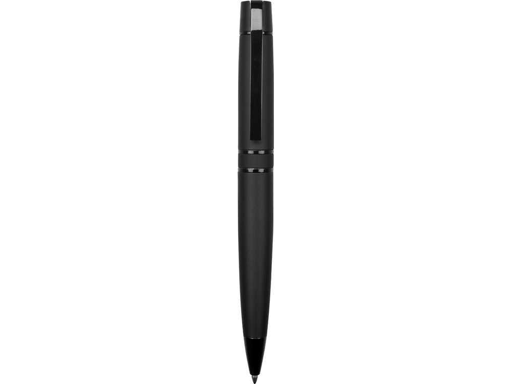 Ручка металлическая шариковая «Vip Gum» soft-touch с зеркальной гравировкой, черный, soft touch
