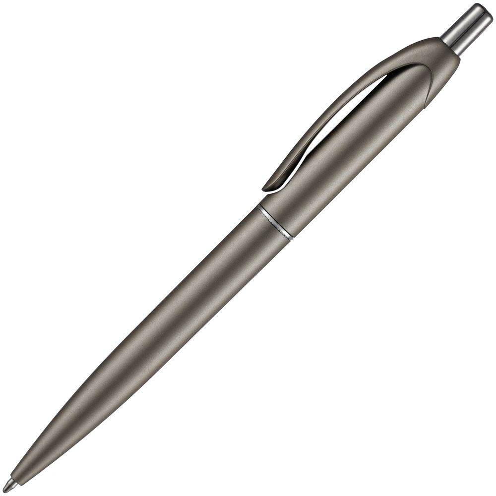Ручка шариковая Bright Spark, серый металлик, серый