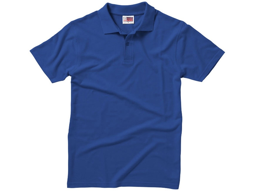 Рубашка поло "First" мужская, синий, хлопок