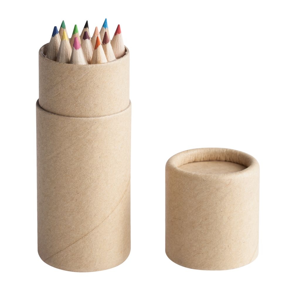 Набор цветных карандашей Pencilvania Tube, дерево; коробка - картон