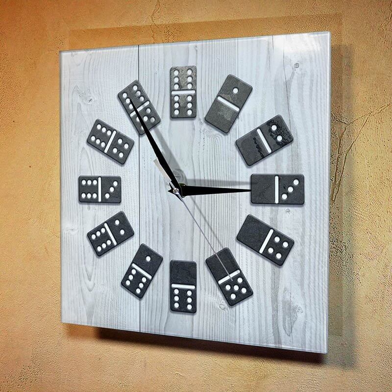 Настенные часы с логотипом, квадрат, без фацета, стекло марки м1 толщиной 4 мм