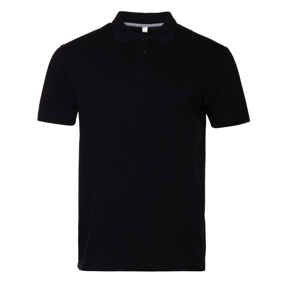 Рубашка поло унисекс STAN хлопок 185, 04U, Чёрный, 185 гр/м2, хлопок