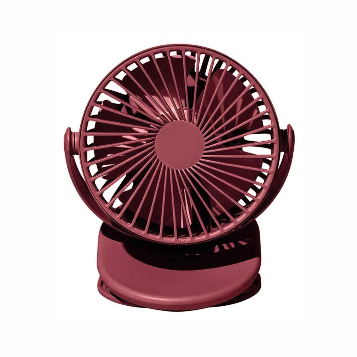 Портативный вентилятор на клипсе Solove F3, бордовый, бордовый, пластик