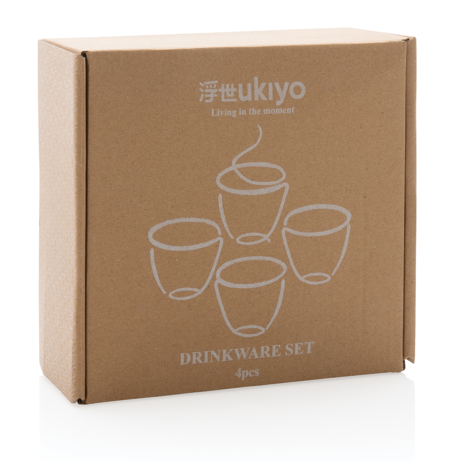 Набор керамических чашек Ukiyo, 4 предмета, керамика