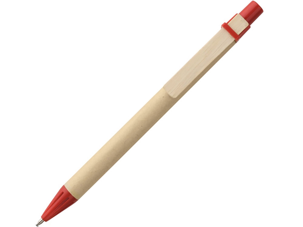 Шариковая ручка из крафт-бумаги «NAIROBI», красный, бумага