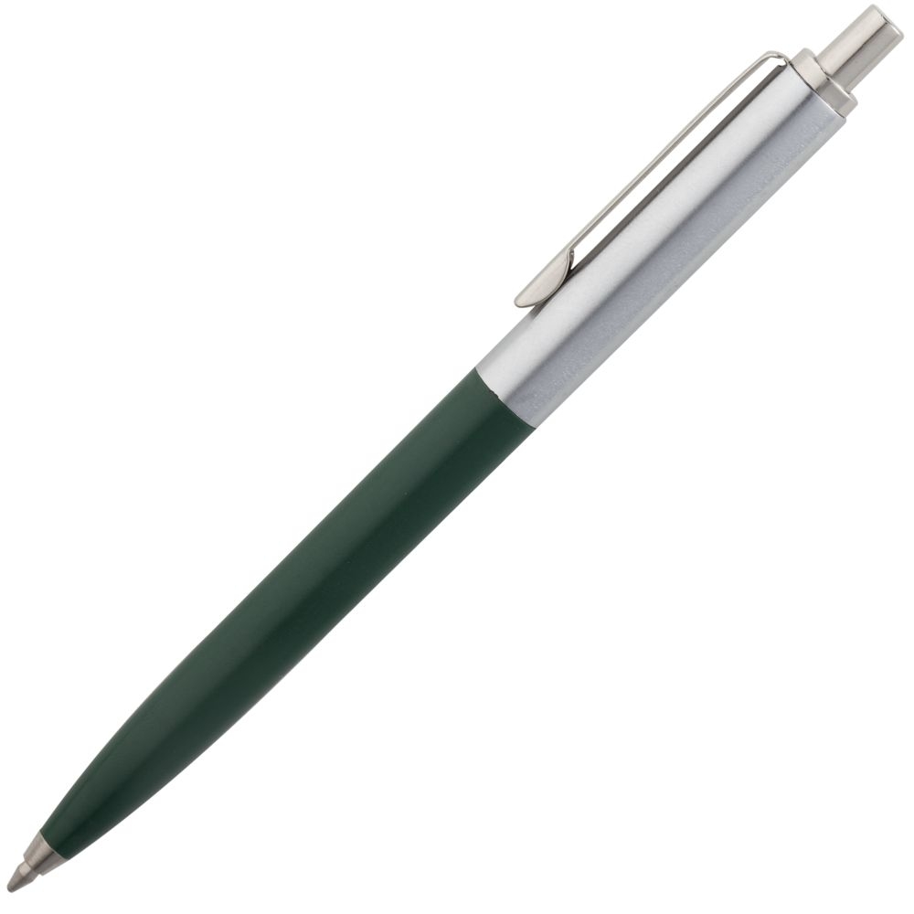 Ручка шариковая Popular, зеленая, зеленый, пластик; металл