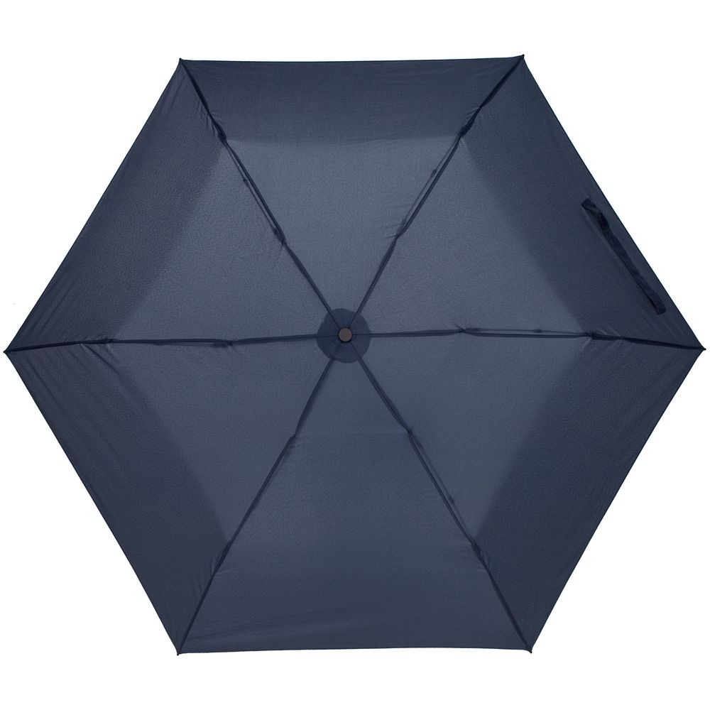 Зонт складной Luft Trek, темно-синий, синий, полиэстер