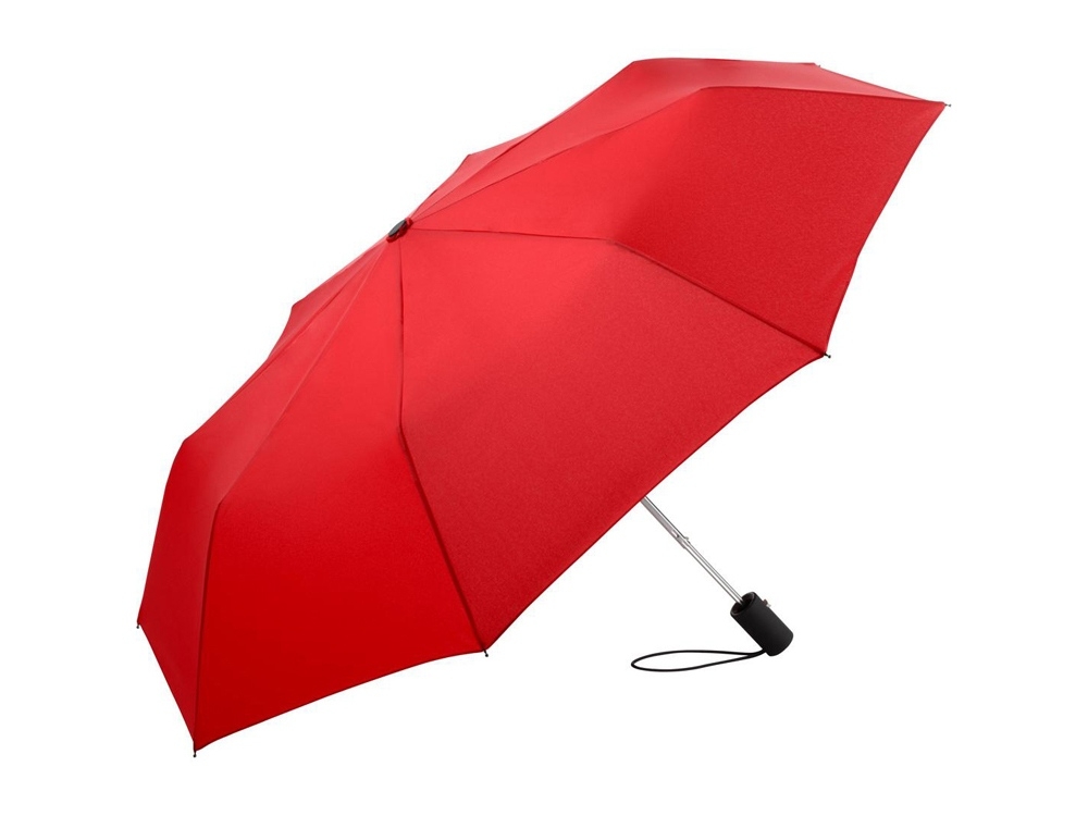 Зонт складной «Asset» полуавтомат, красный, полиэстер, soft touch
