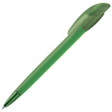 Ручка шариковая GOLF LX, прозрачный зеленый, пластик, зеленый, пластик