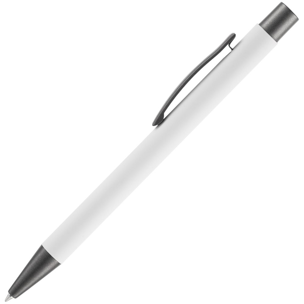 Ручка шариковая Atento Soft Touch, белая, белый