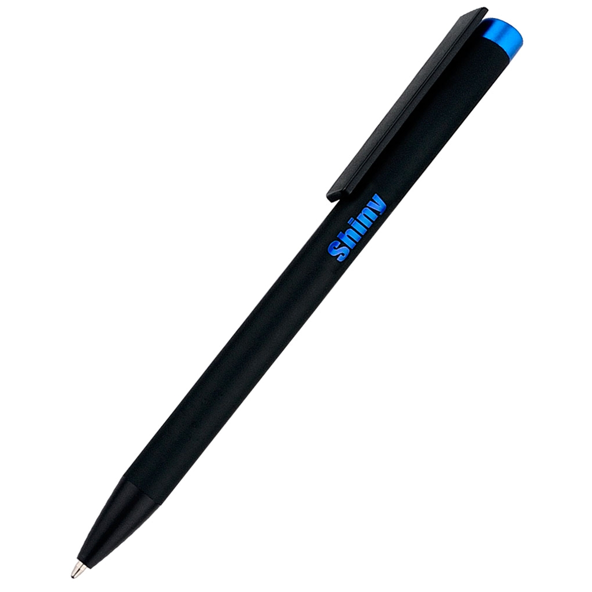 Ручка металлическая Slice Soft софт-тач, синяя, синий
