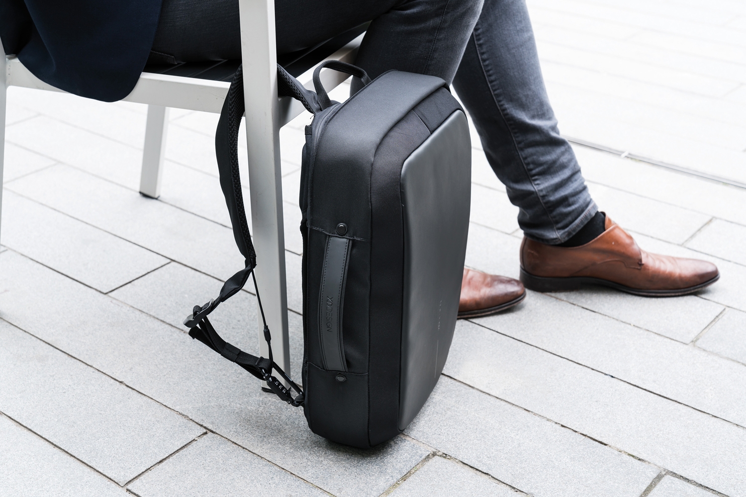 Сумка-рюкзак Bobby Bizz с защитой от карманников, черный, полиэстер; polyurethane