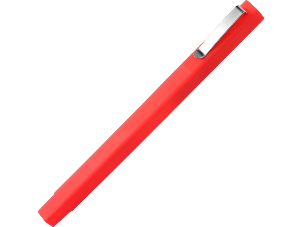 Ручка шариковая пластиковая «Quadro Soft», красный, soft touch