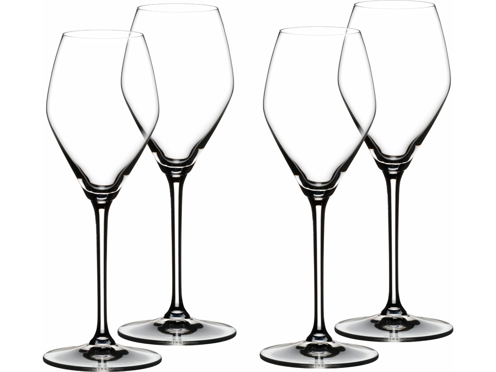 Набор бокалов Champagne Rose, 322 мл, 4 шт., прозрачный, стекло