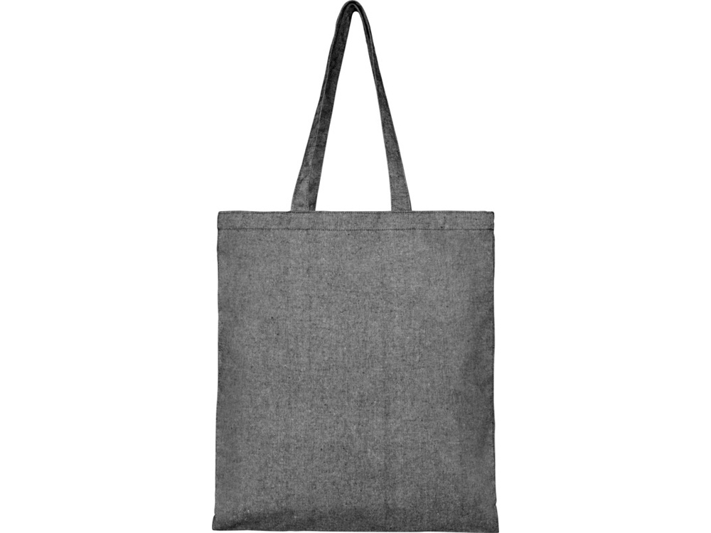 Эко-сумка «Pheebs» из переработанного хлопка, черный, полиэстер, хлопок