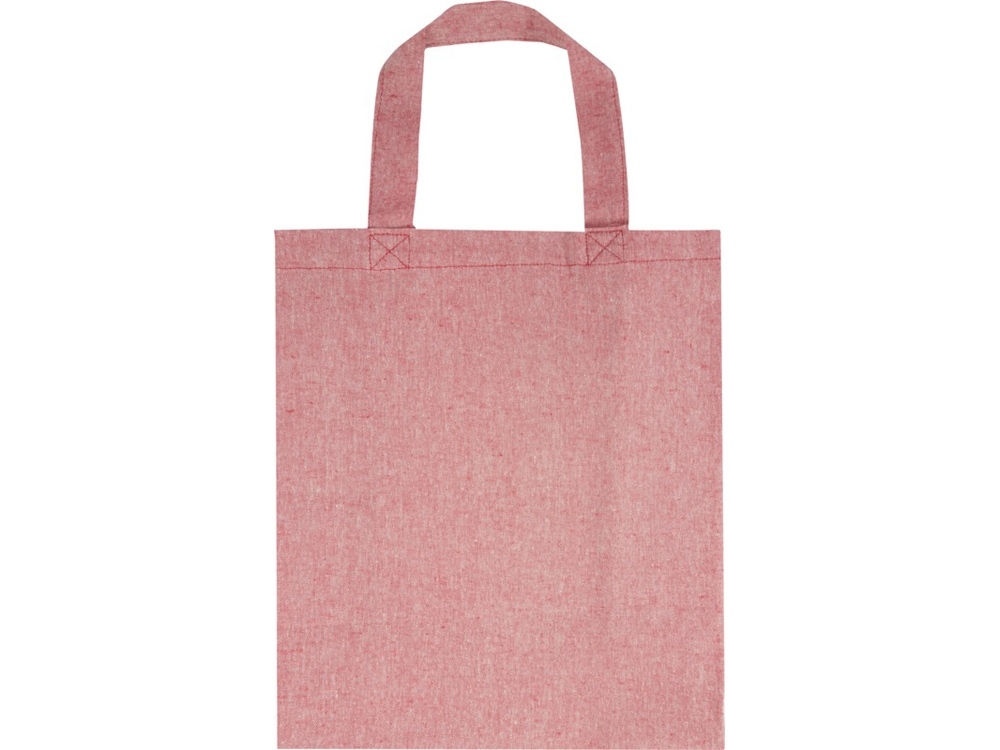 Эко-сумка «Pheebs» из переработанного хлопка, красный, полиэстер, хлопок