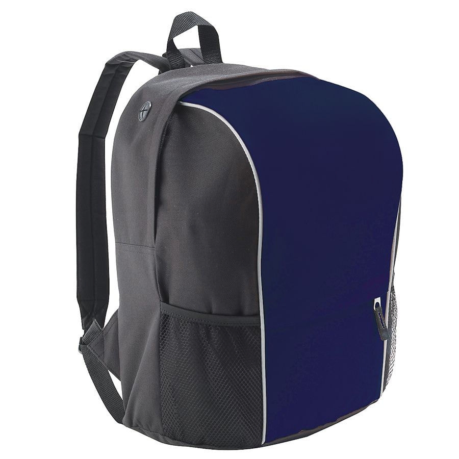 Рюкзак "Jump" со светоотражающей полосой, темно-синий, полиестер  600D,  24х31х41 см, V30,5 литров, синий