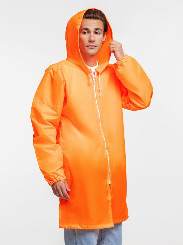 Дождевик Rainman Zip, оранжевый неон, оранжевый, полиэстер 100%, плотность 60 г/м²; таффета