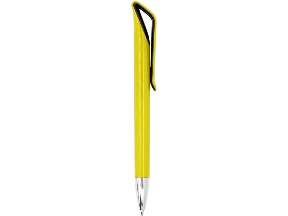 Ручка пластиковая шариковая IRATI, черный, желтый, пластик
