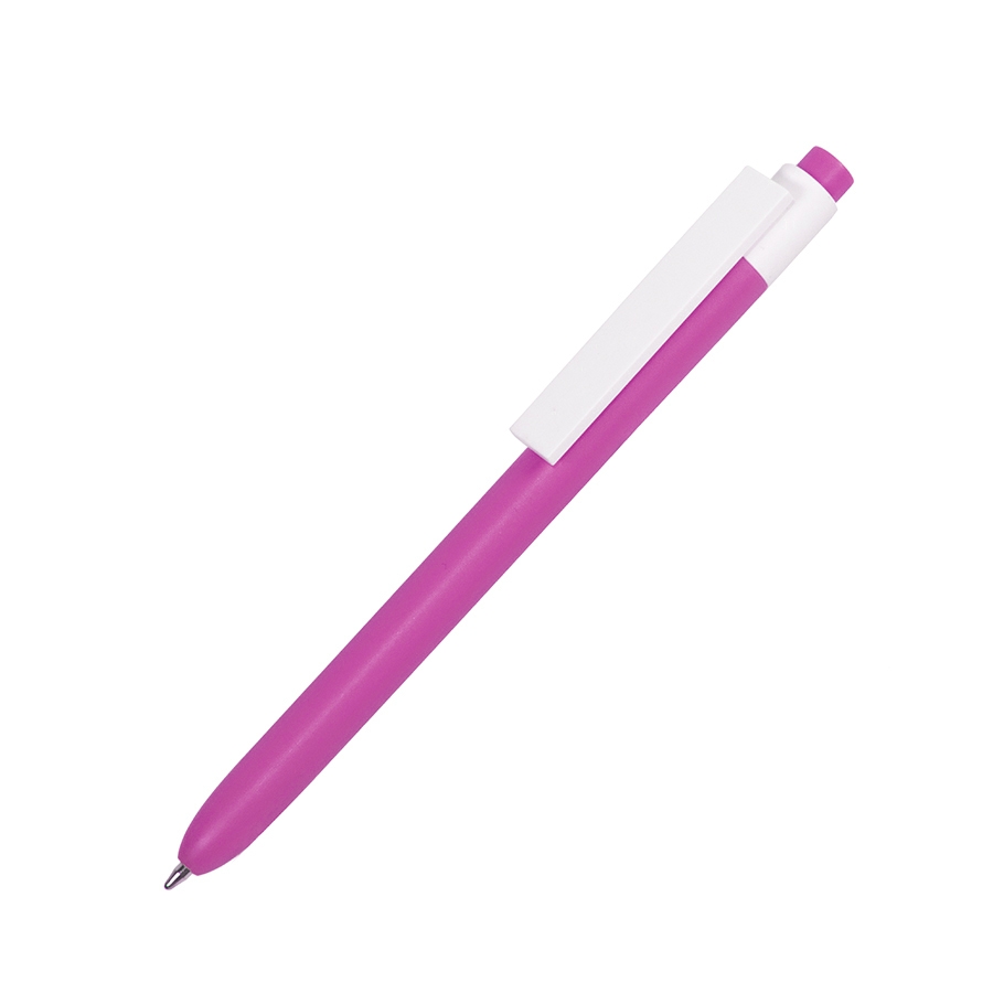 RETRO, ручка шариковая, розовый, пластик, розовый, белый, пластик