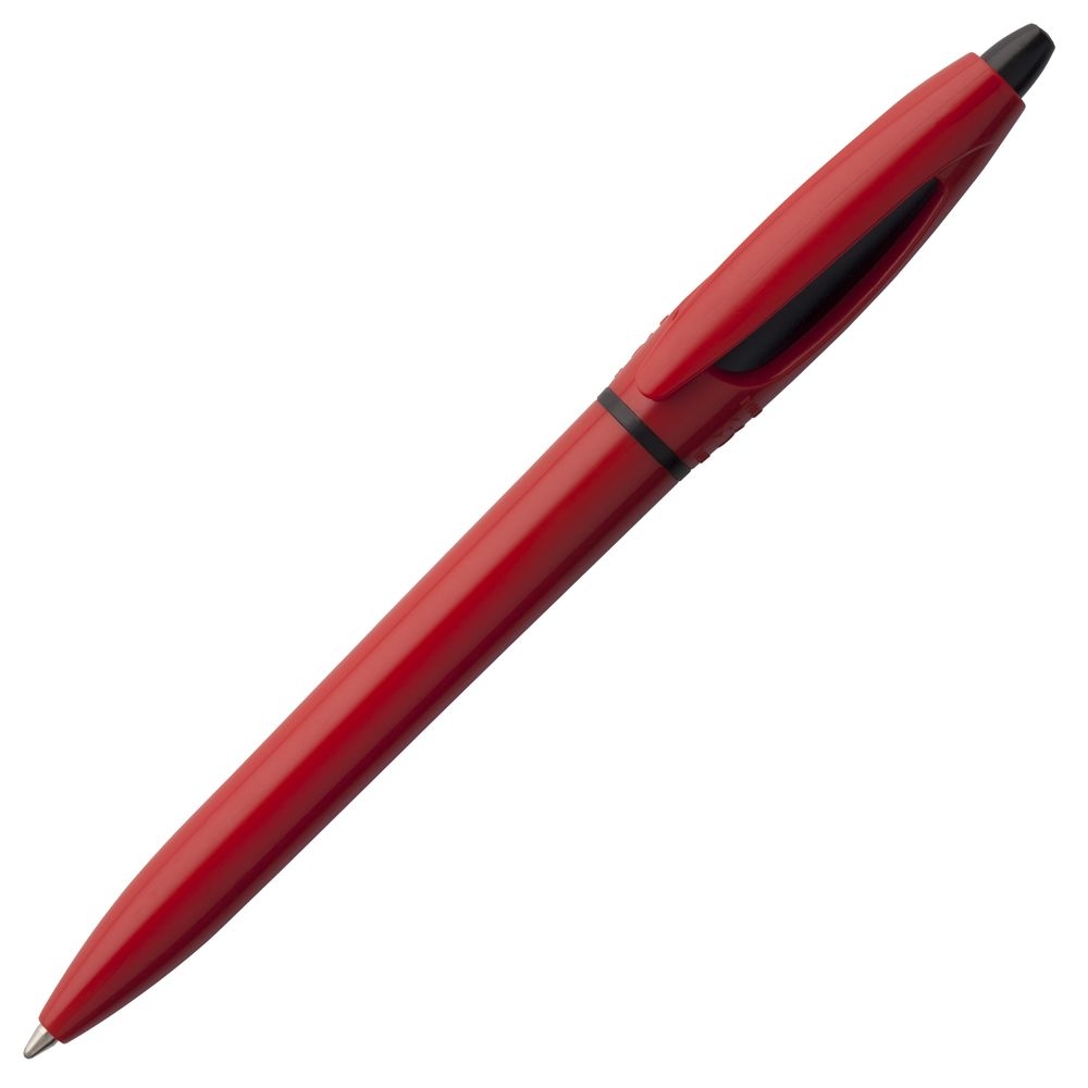 Ручка шариковая S! (Си), красная, красный, пластик
