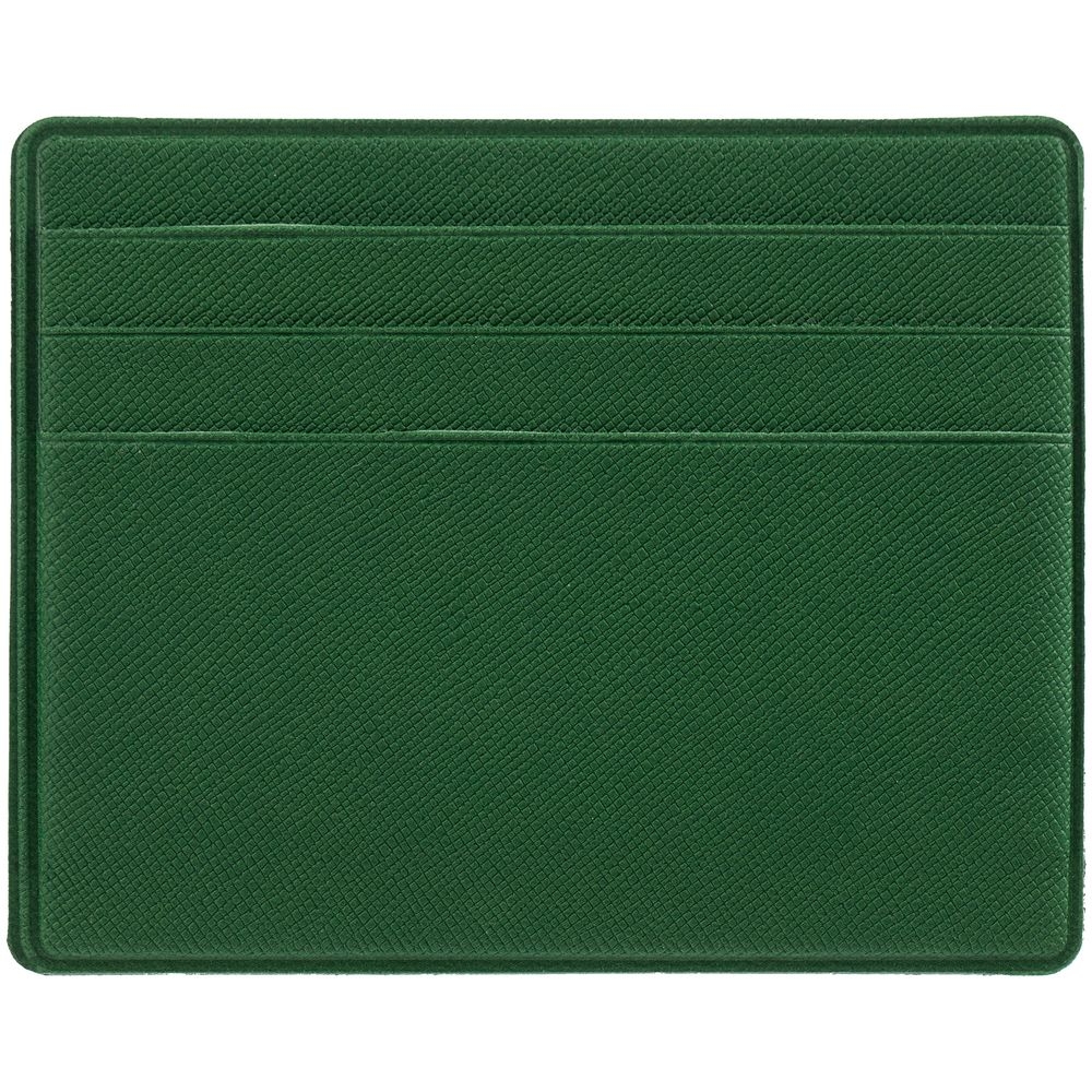 Чехол для карточек Devon, темно- зеленый, зеленый, кожзам