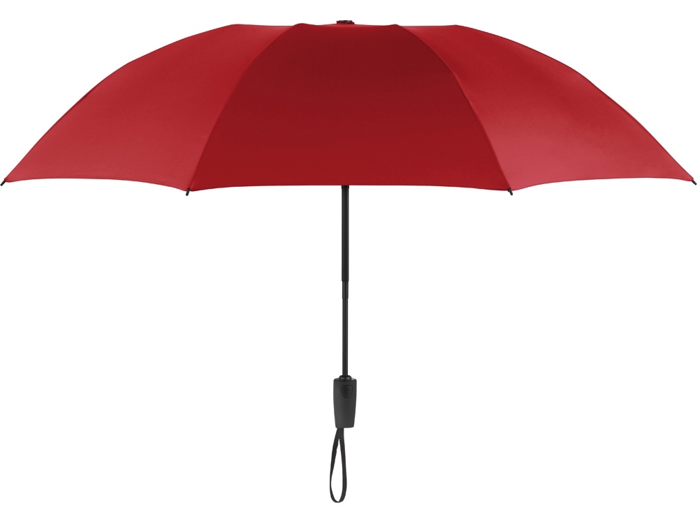 Зонт складной «Contrary» полуавтомат, черный, полиэстер