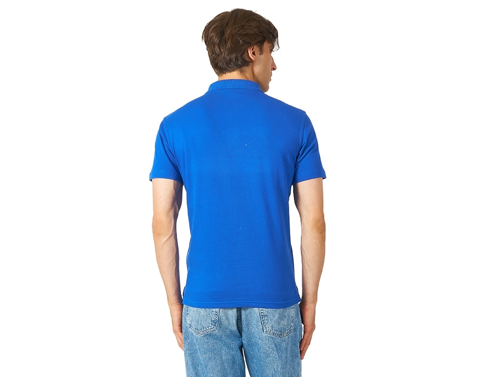Рубашка поло «Chicago» мужская, синий, эластан, хлопок