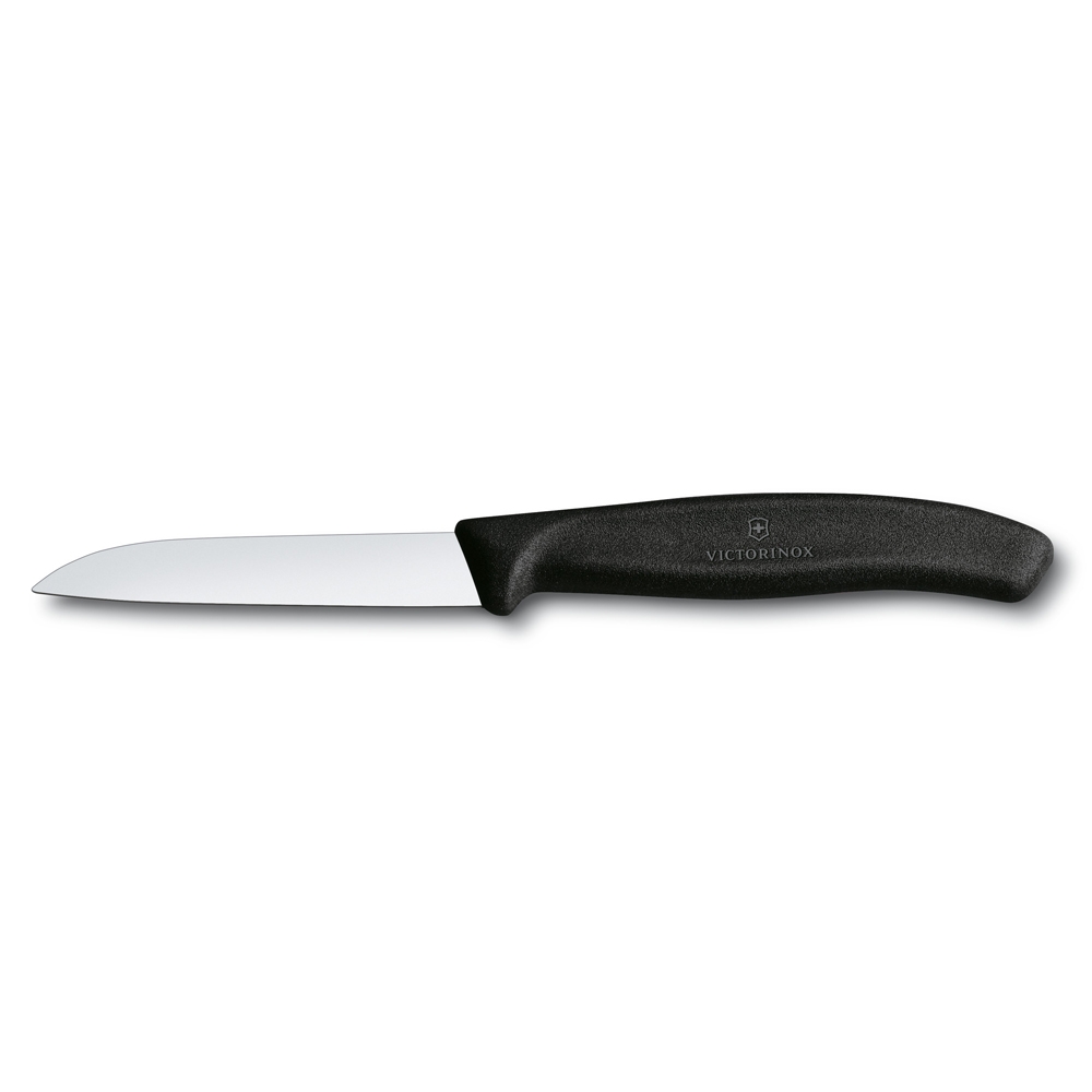 Нож для овощей VICTORINOX SwissClassic, 8 см, чёрный, черный, пластик