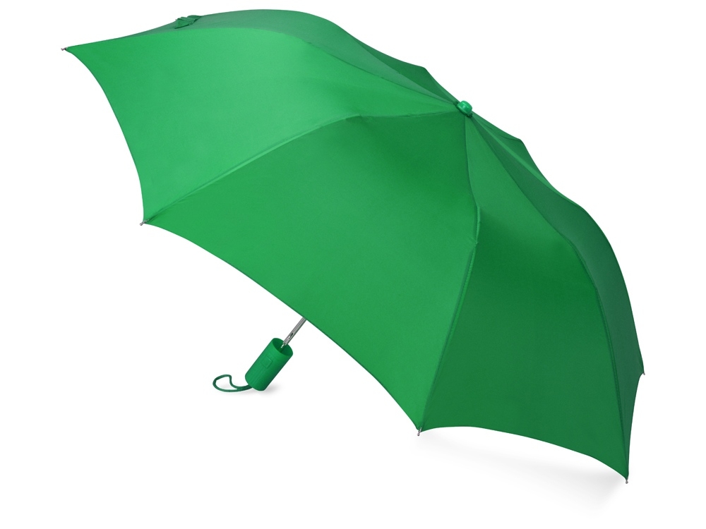 Зонт складной «Tulsa», зеленый, полиэстер