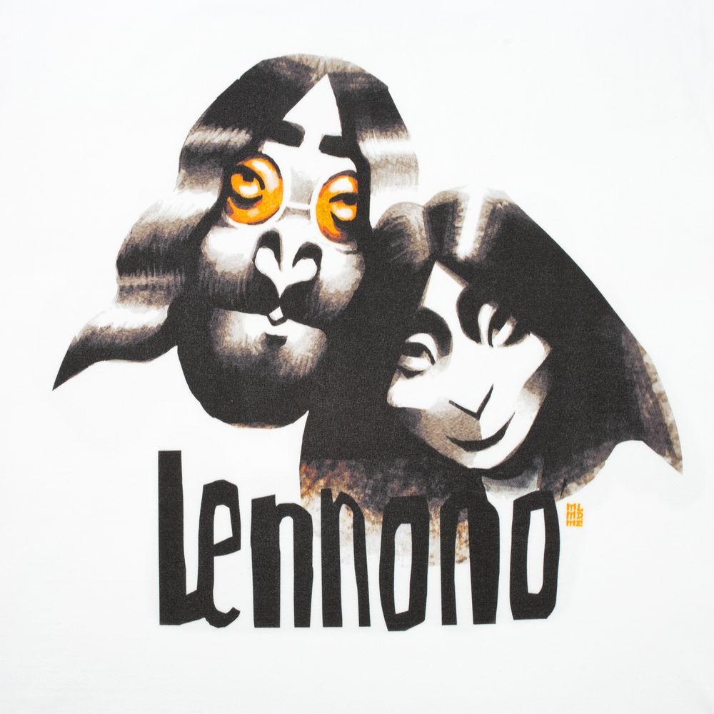 Футболка «Меламед. John Lennon, Yoko Ono», белая, белый, хлопок
