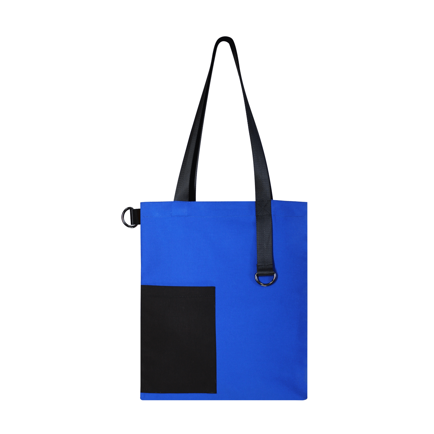 Шоппер Superbag Color (синий с чёрным), синий с чёрным, хлопок