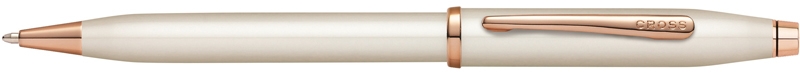 Шариковая ручка Cross Century II Pearlescent White Lacquer, белый, латунь, нержавеющая сталь