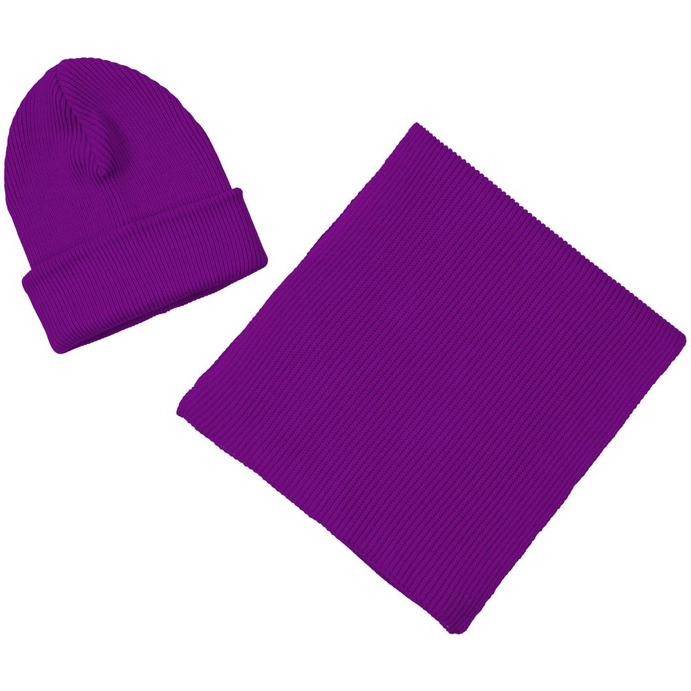 Шарф Life Explorer, фиолетовый, фиолетовый, акрил