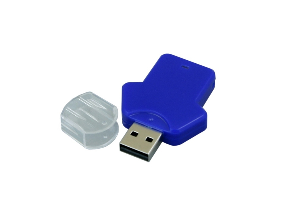 USB 2.0- флешка на 32 Гб в виде футболки, синий, пластик