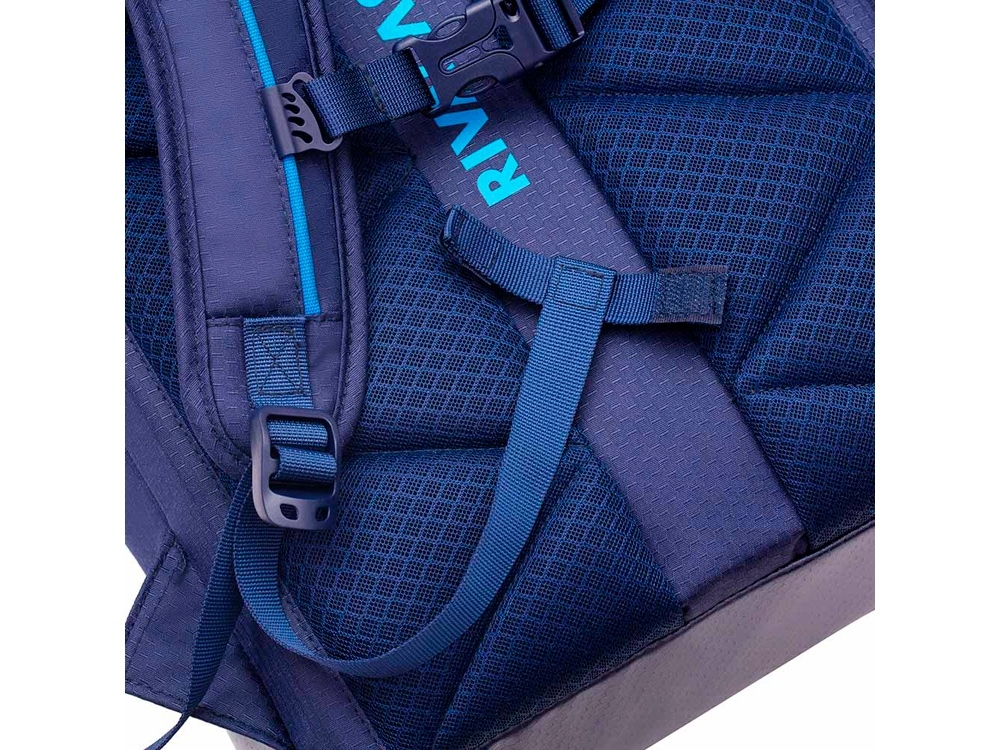 Рюкзак для ноутбука 15.6", синий, полиэстер, пластик