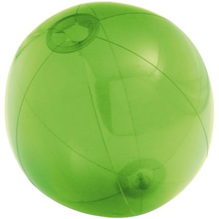 Надувной пляжный мяч Sun and Fun, полупрозрачный зеленый, зеленый, пвх