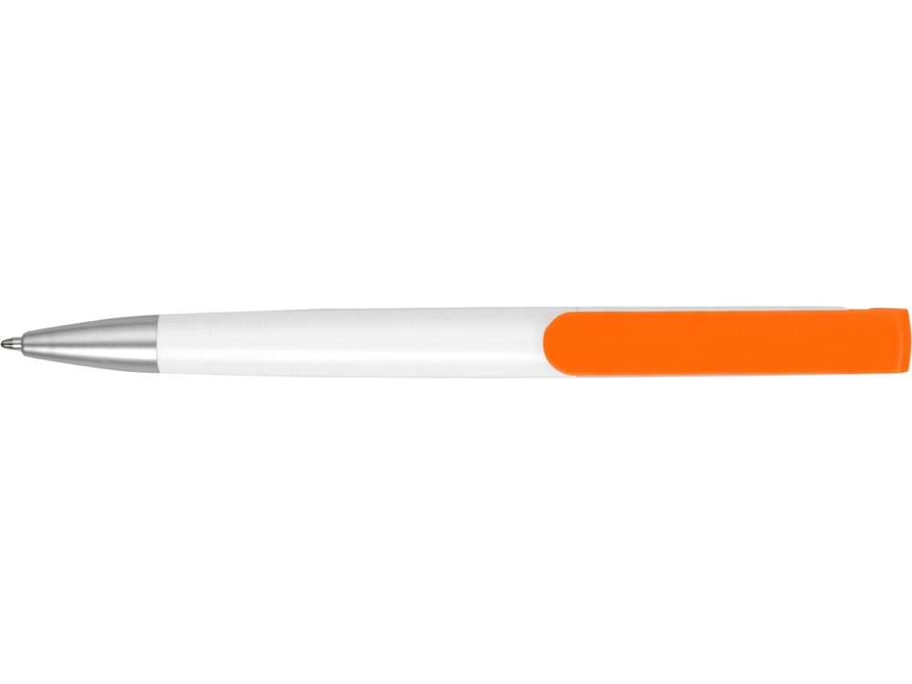 Ручка-подставка «Кипер», белый, оранжевый, пластик