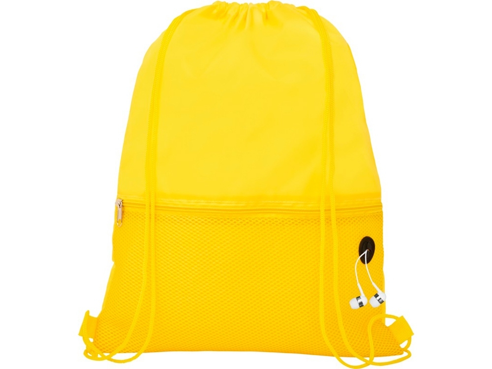 Рюкзак «Oriole» с сеткой, желтый, полиэстер