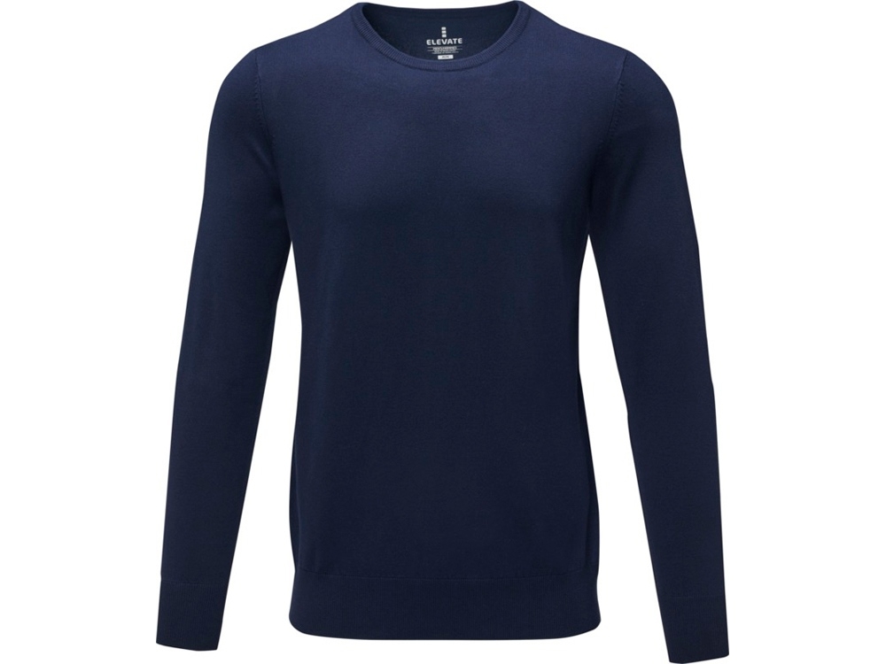Пуловер «Merrit» с круглым вырезом, мужской, синий, вискоза