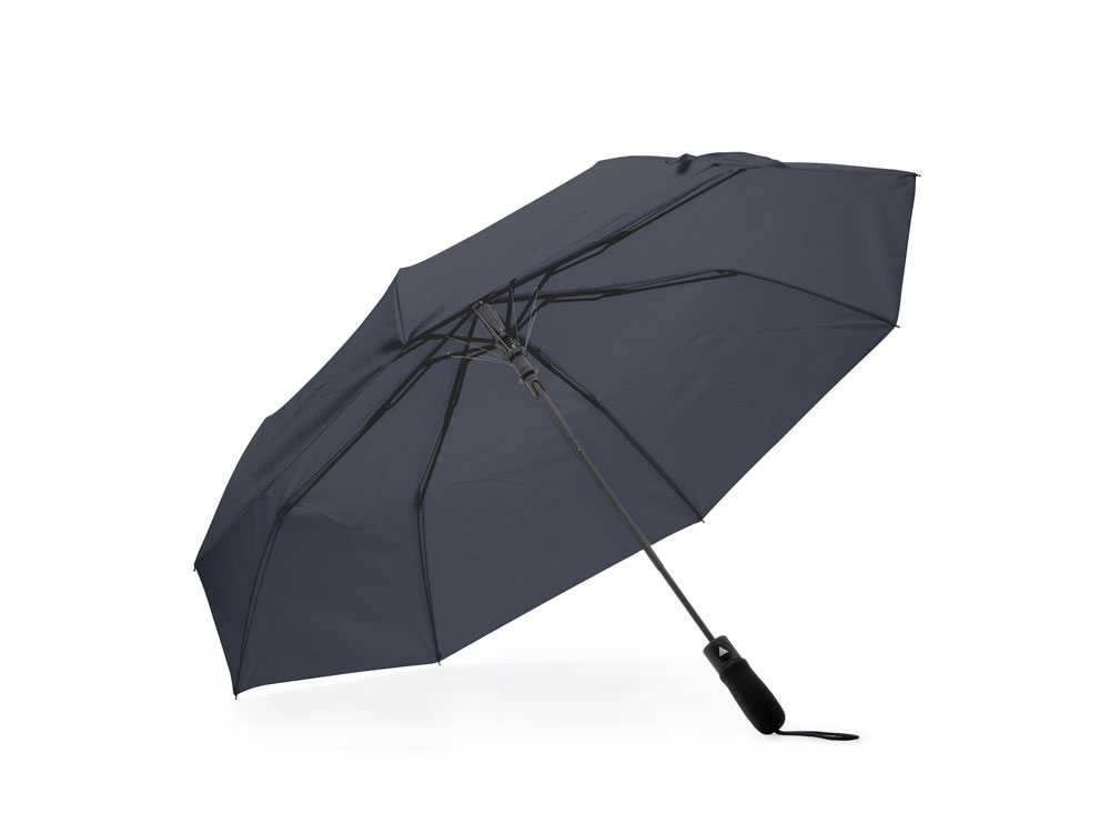 Зонт складной MIYAGI, полуавтомат, серый, полиэстер