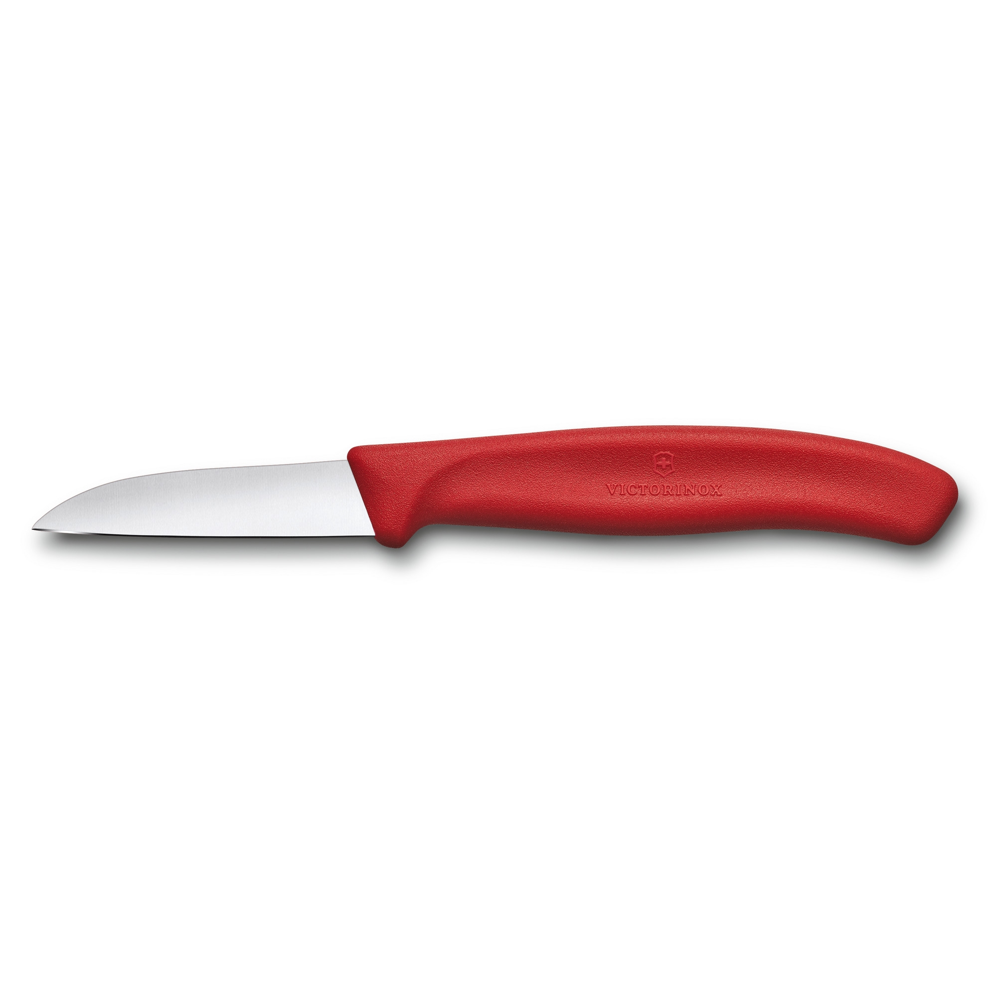 Нож для овощей и фруктов VICTORINOX SwissClassic с прямым лезвием 6 см, красный, красный, полипропилен