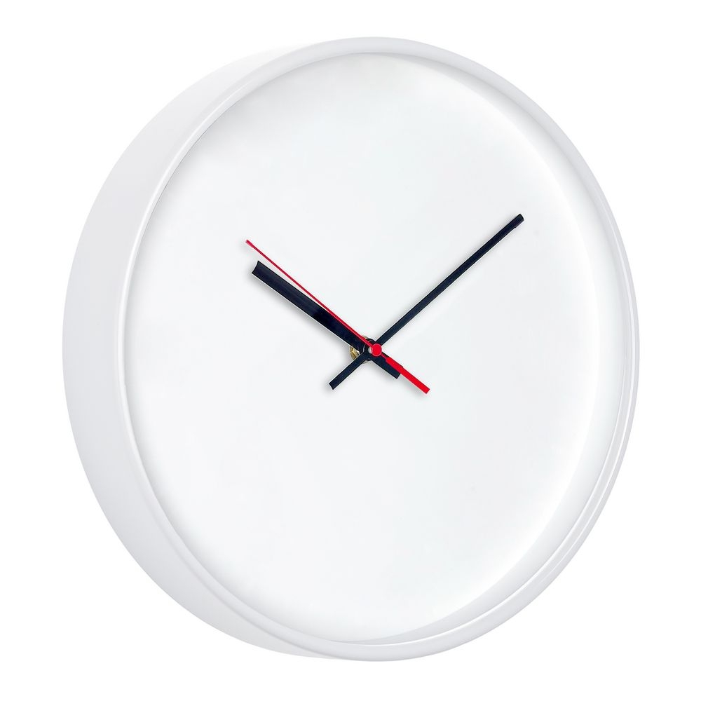 Часы настенные ChronoTop, белые, белый, пластик, минеральное стекло
