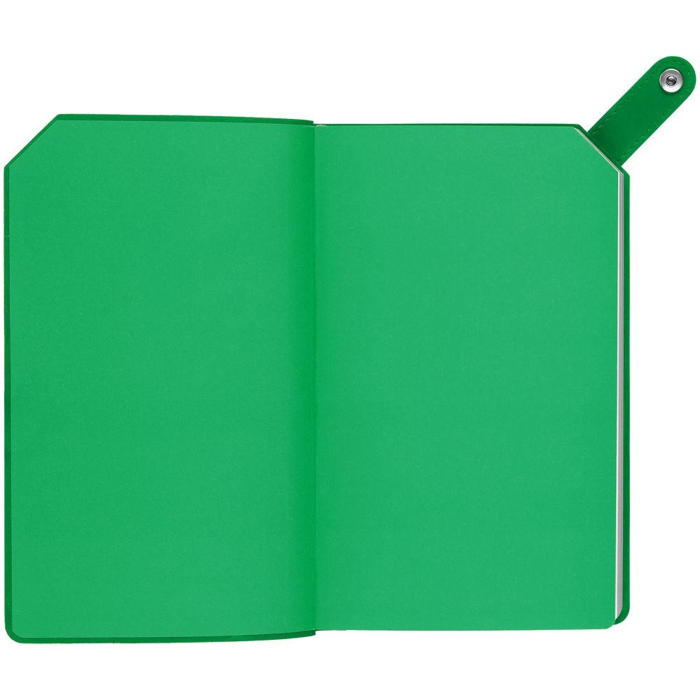 Ежедневник Corner, недатированный, серый с зеленым, зеленый, серый, кожзам