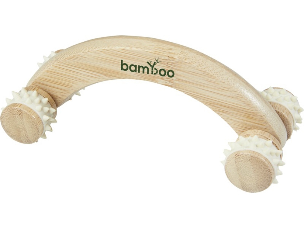 Бамбуковый массажер «Volu», натуральный, пвх, бамбук