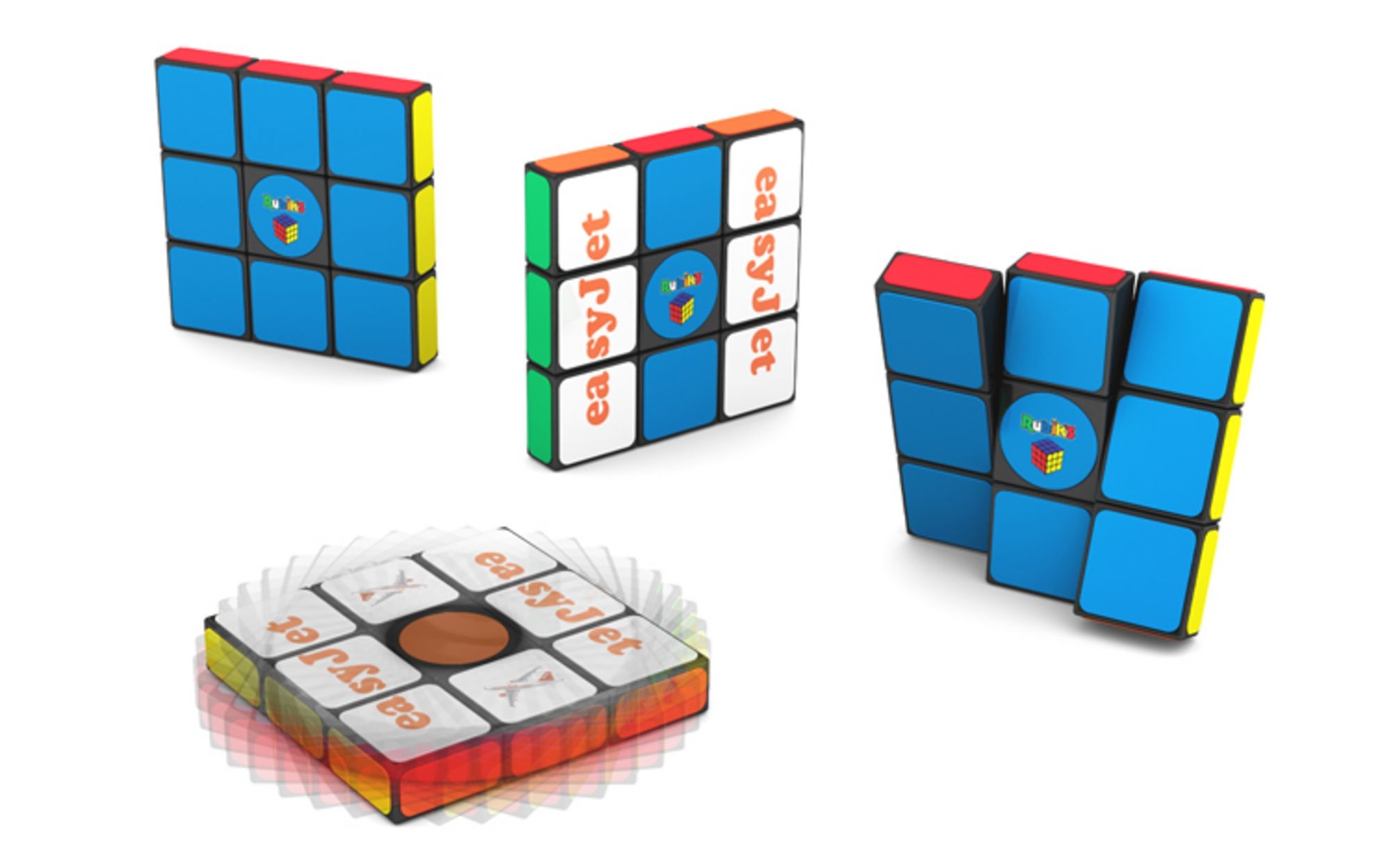 Спиннеры «Кубик Рубика», пластик / ламинированный картон