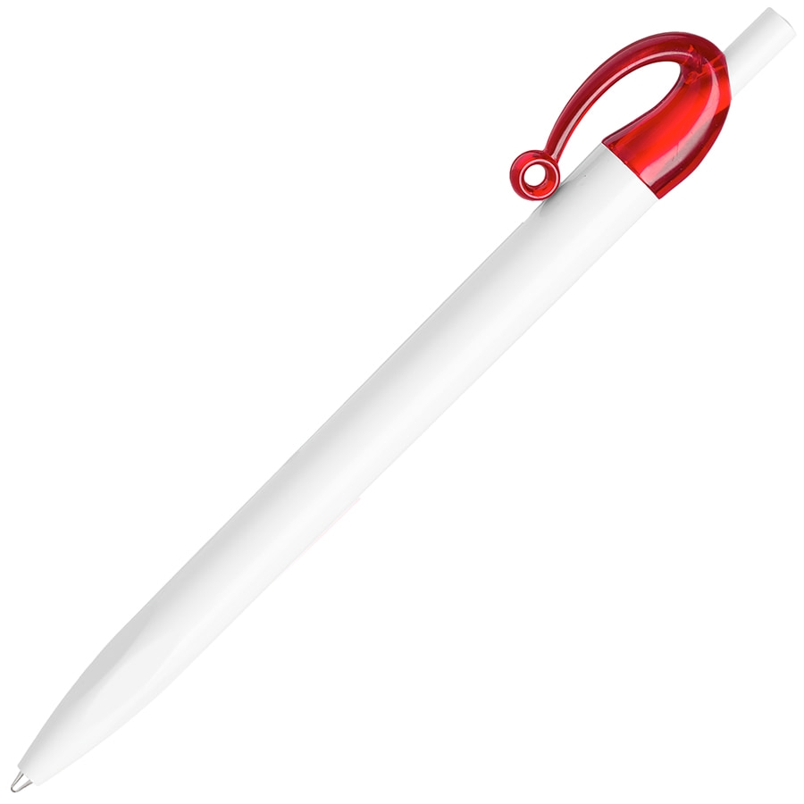 JOCKER, ручка шариковая, красный/белый, пластик, белый, красный, пластик