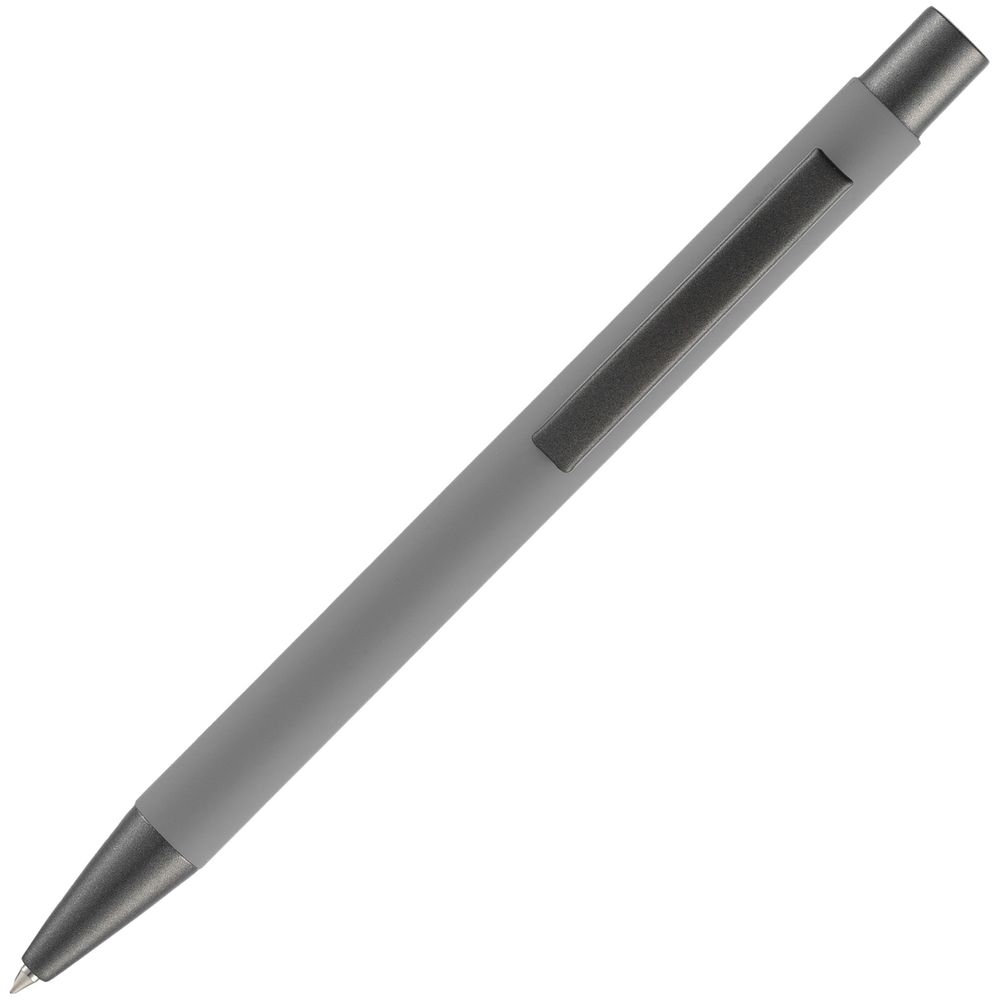 Ручка шариковая Atento Soft Touch, серая, серый